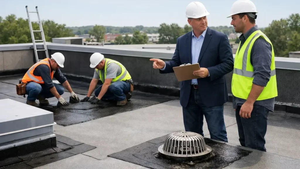 SBS cold process and built-up roof repair NJ